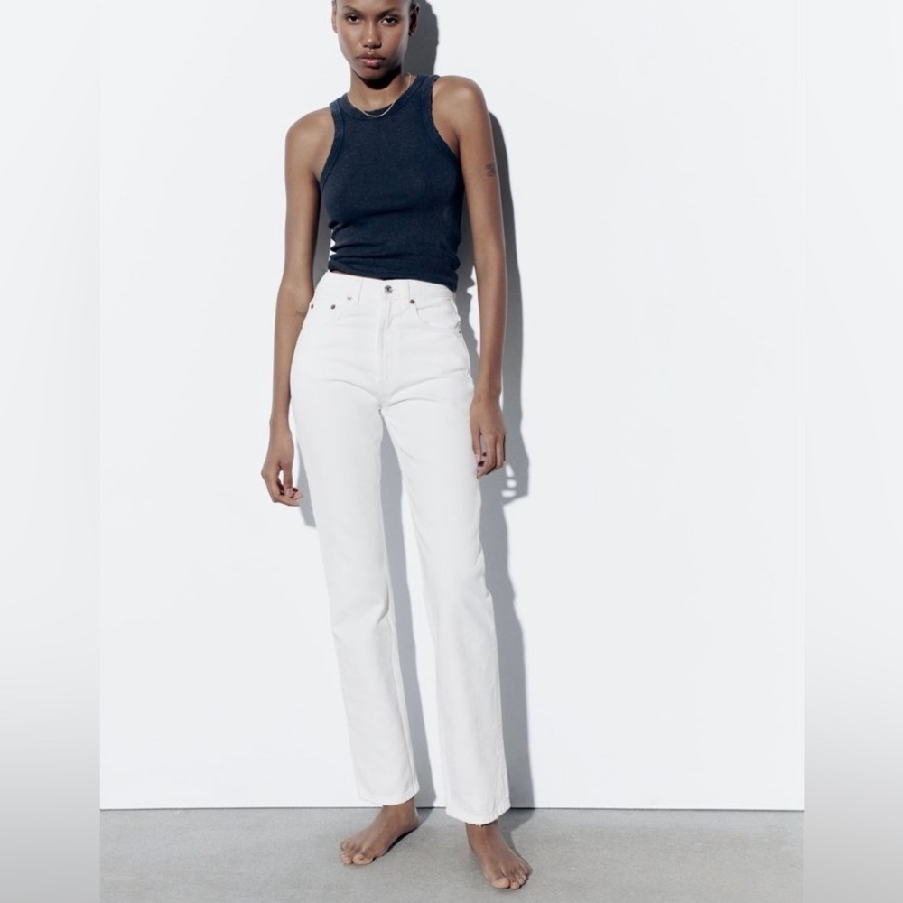 ZARA PERFECT CLASSIC WHITE JEAN
